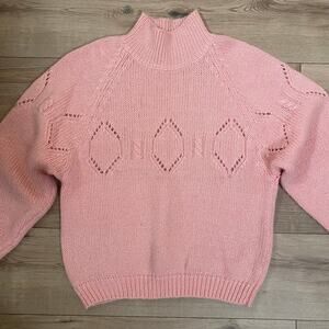 Vintage Cristina Sweater 80s Womens Medium Bubblegum Pink